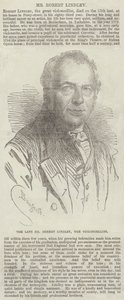 O falecido Sr. Robert Lindley, o violoncelista de Charles Baugniet